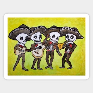 Mariachi Calacas Sticker